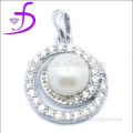 MOP mother of pearl sterling silver fresh water pearl pendant pearl jewelry
